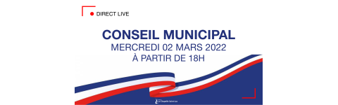 Conseil municipal du 2 mars 2022
